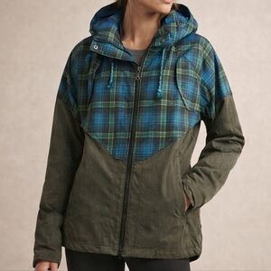 Burton Credence DRYRIDE Snow Jacket Sherpa Lined Plaid Small